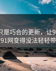 有人说只是巧合的更新，让91爆料里的91网变得没法轻轻带过