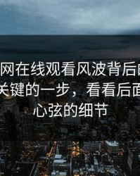揭开51网在线观看风波背后的真相：揭秘最关键的一步，看看后面更扣人心弦的细节