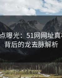 网络热点曝光：51网网址真相大白，背后的龙去脉解析